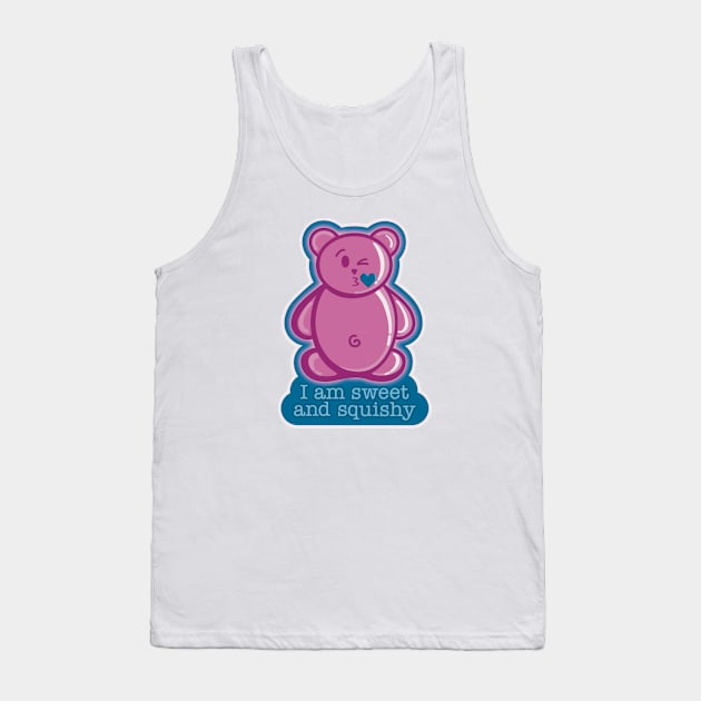 Sweet and Squishy - Funny Gummy Tank Top by Creasorz